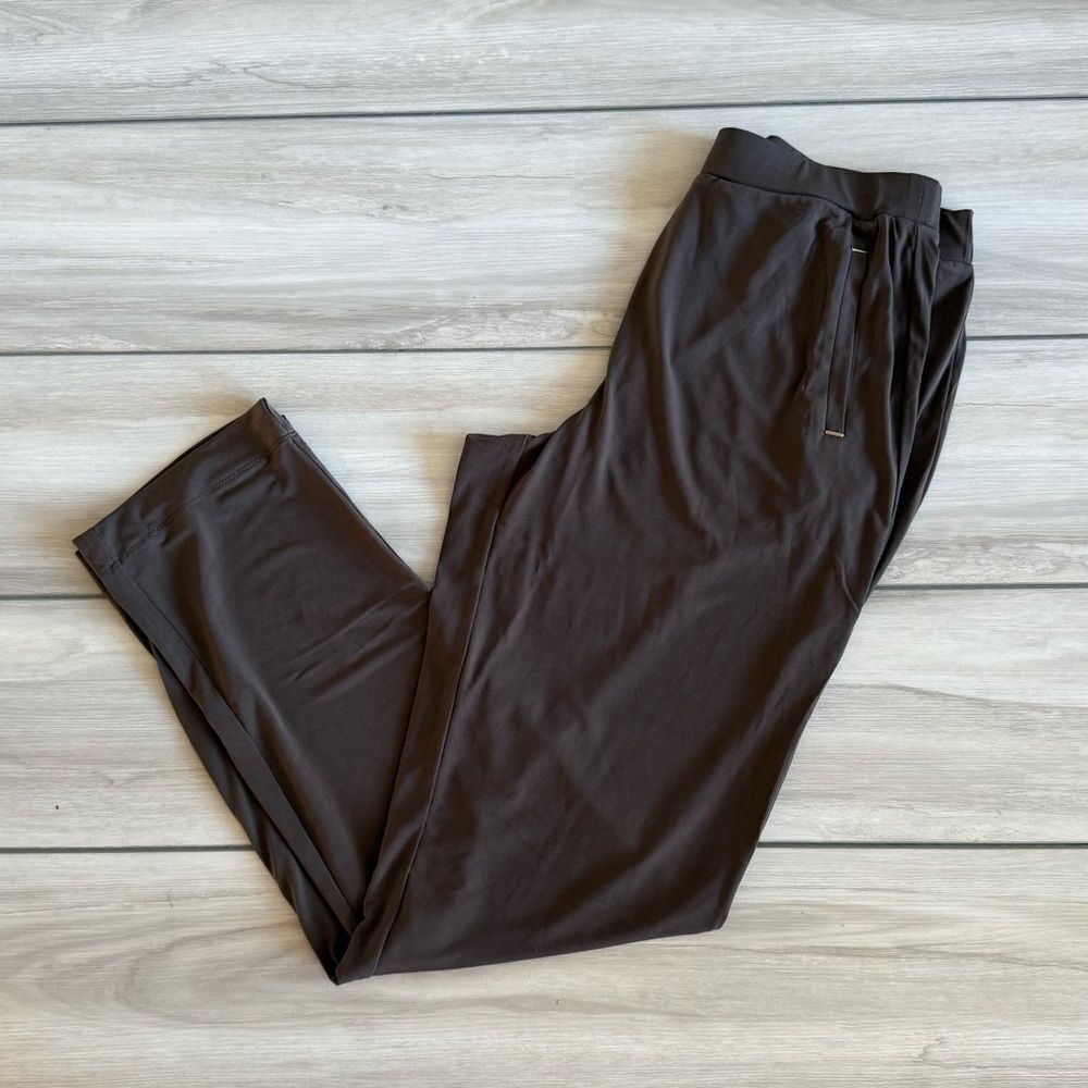 Susan Graver Pull On Pants Brown Small NWOT